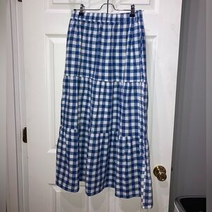 Blue & White Long Skirt